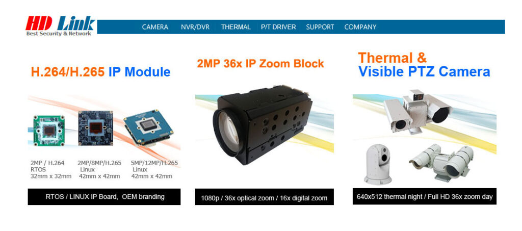 HDLink - Thương hiệu Camera Quan sát Hàng đầu từ Hàn Quốc