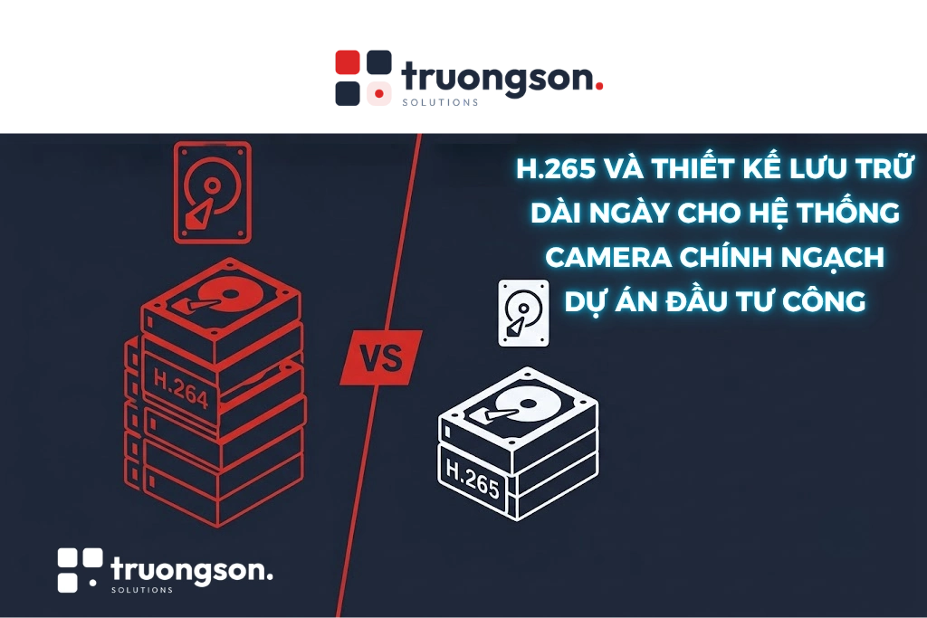 H.265 và thiết kế lưu trữ dài ngày cho hệ thống camera chính ngạch dự án đầu tư công