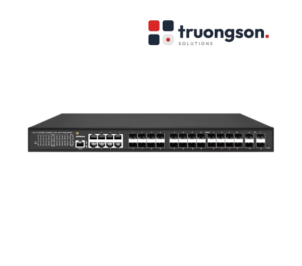 Network Switch 8 Cổng RJ45 + 24 Cổng Quang SFP + 4 Cổng Quang SFP+ 10G, Layer 3 GTWave Non-China, đạt NDAA GTW-N02LE