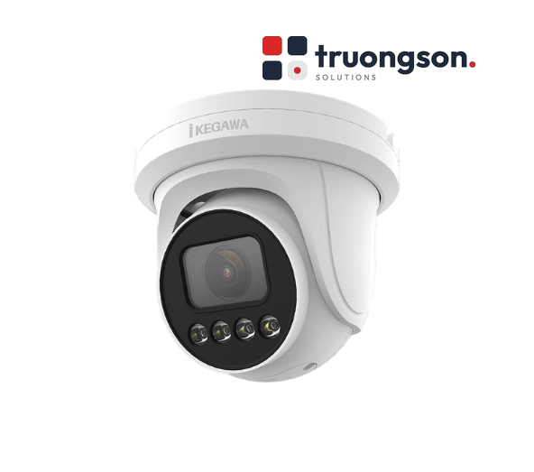 Camera IP Turret AI ISP 4MP Ikegawa IK-T4903FW-B