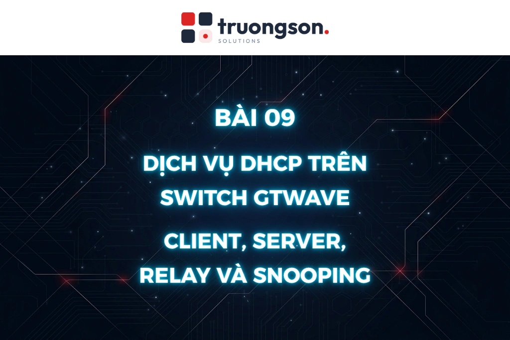 Dịch vụ DHCP trên switch GTWave: Client, Server, Relay và Snooping