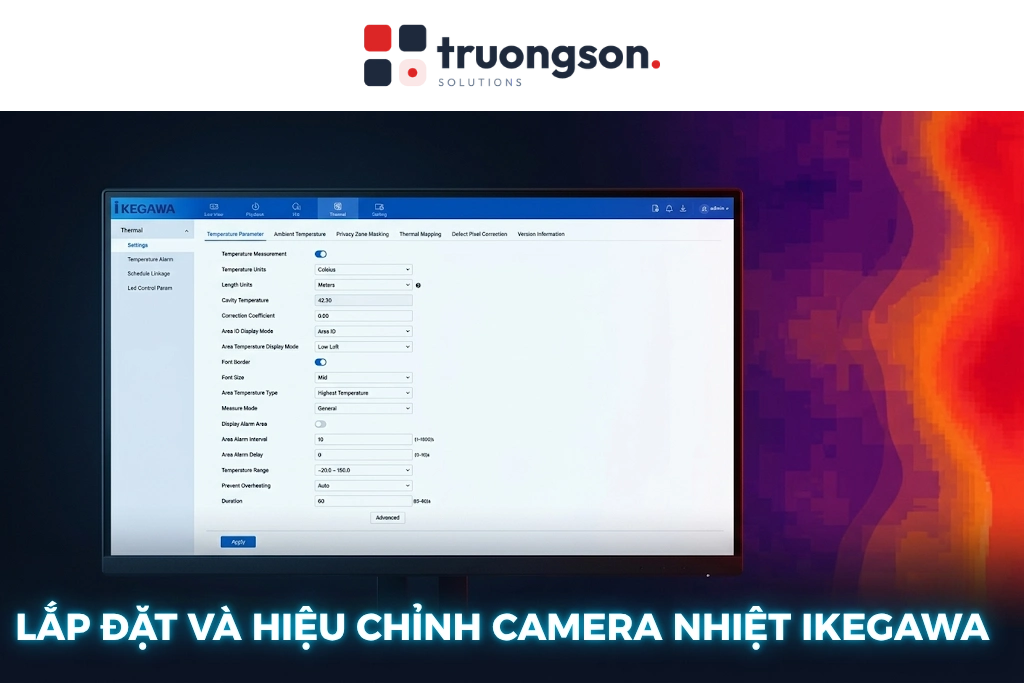 Lắp đặt và hiệu chỉnh camera nhiệt Ikegawa