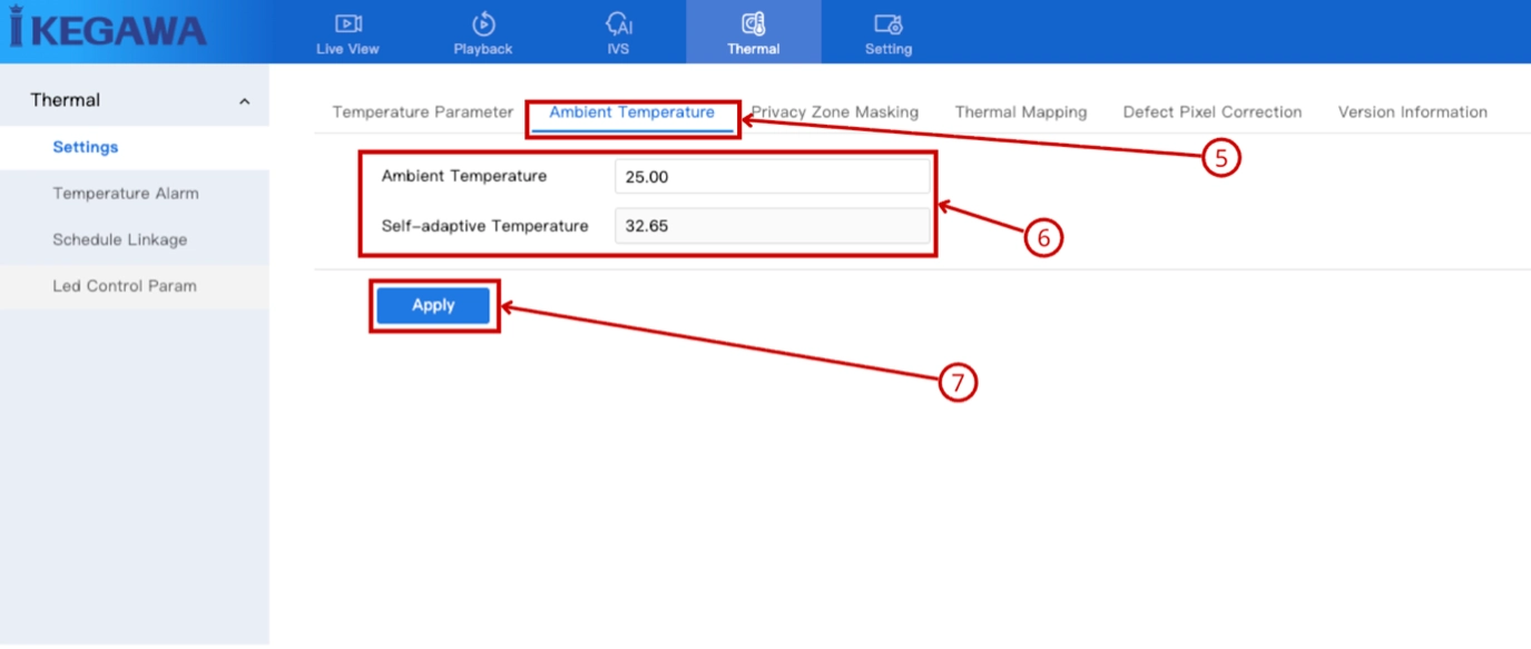 Tab Ambient Temperature, bù nhiệt độ môi trường
